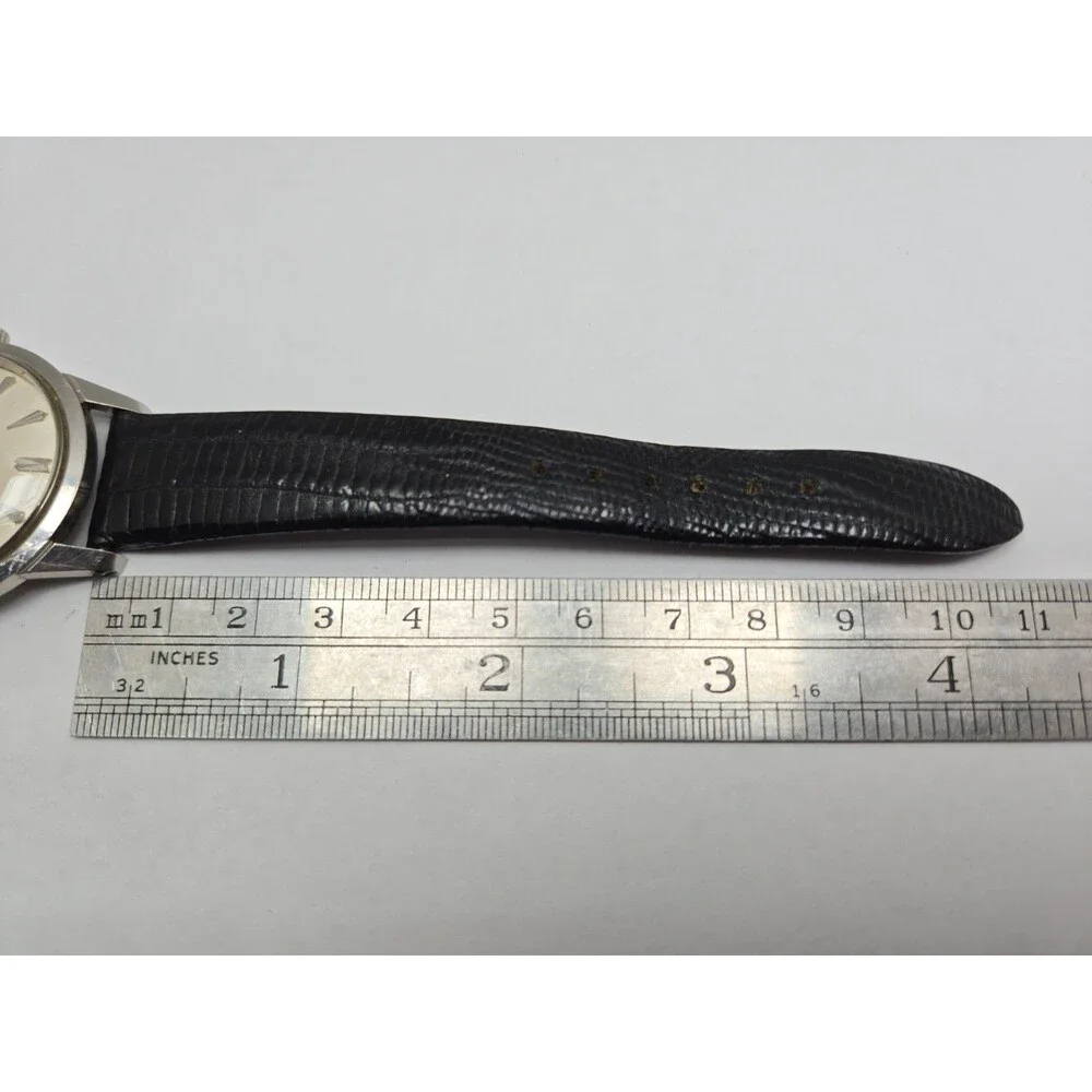 Vintage Girard Perregaux Mens Swiss Manual Wind Stainless Steel Dress Watch Runs